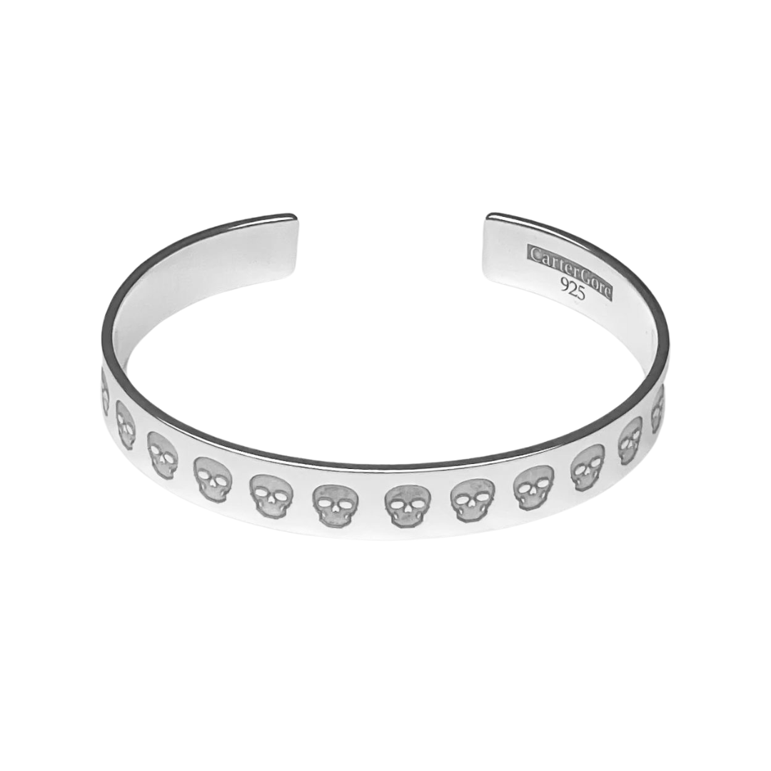 Skull Engraved Bangle — CarterGore