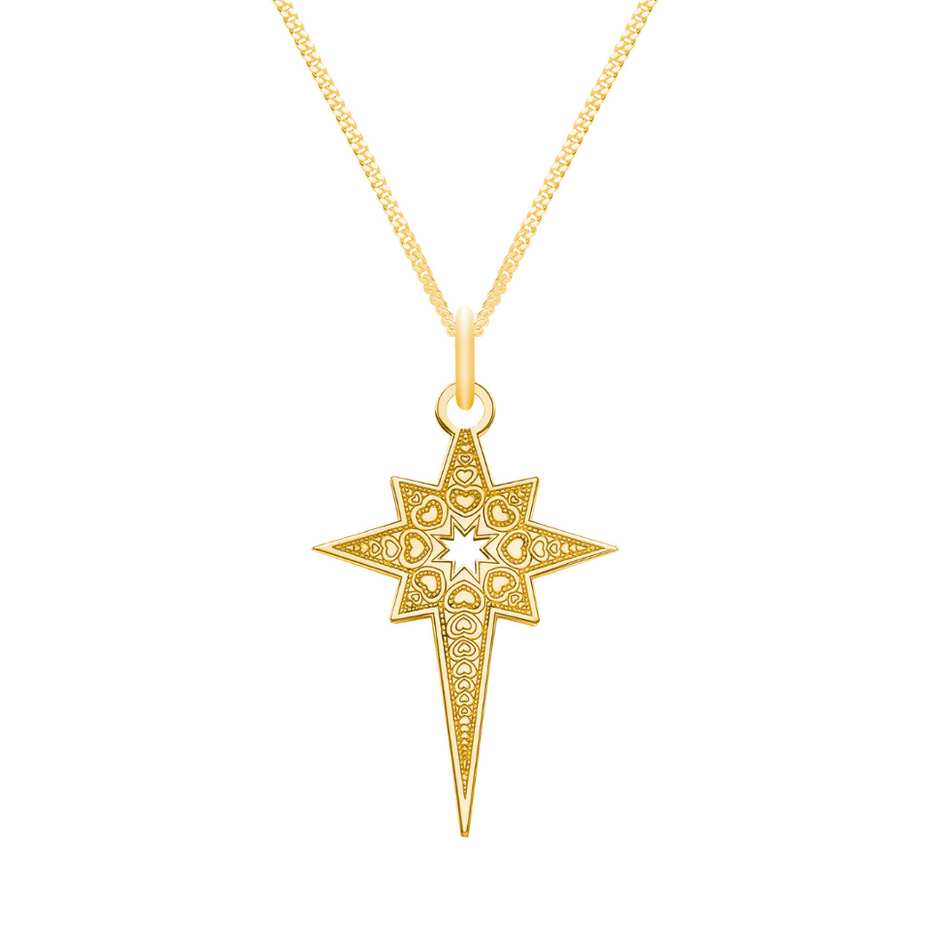 Gold North Star Necklace