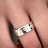 Start Heart Etched Ring