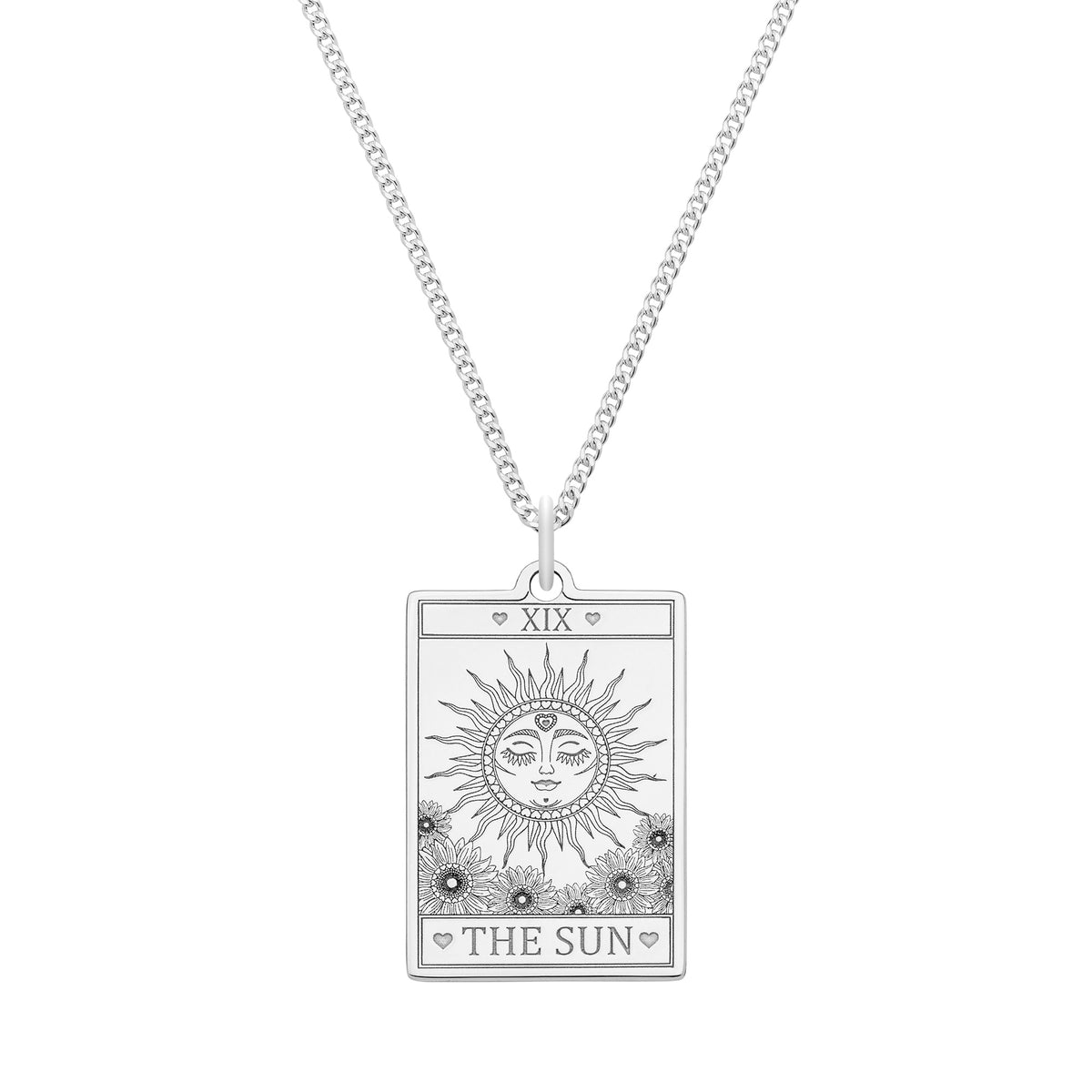 Deals Sun Tarot Card Pendant .925 Sterling Silver made in USA